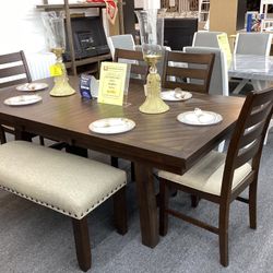 6 Pc Dinning Table $1,399