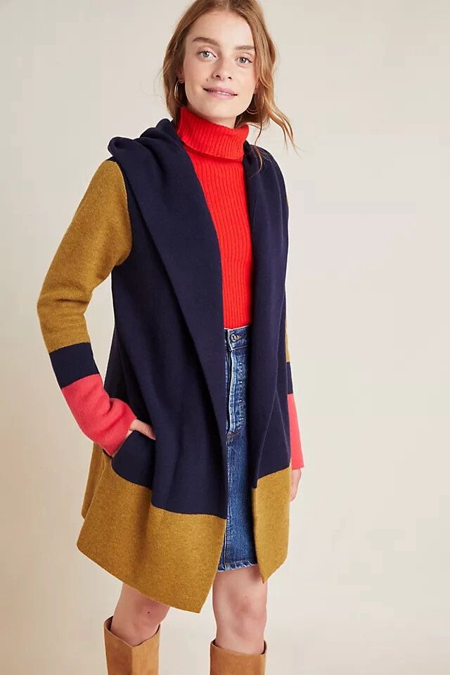 Field of Flower Valerie Color Block Cardigan-S-$198 MSRP