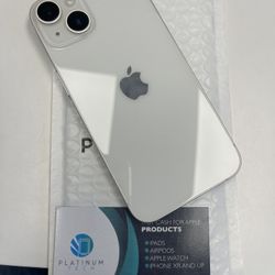 iPhone 14 Unlocked 128Gb Silver Good Condition With Warranty 