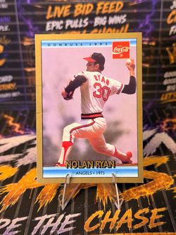 1992 Donruss Coca-Cola Nolan Ryan #9 of 26 Career Series Angels HOF