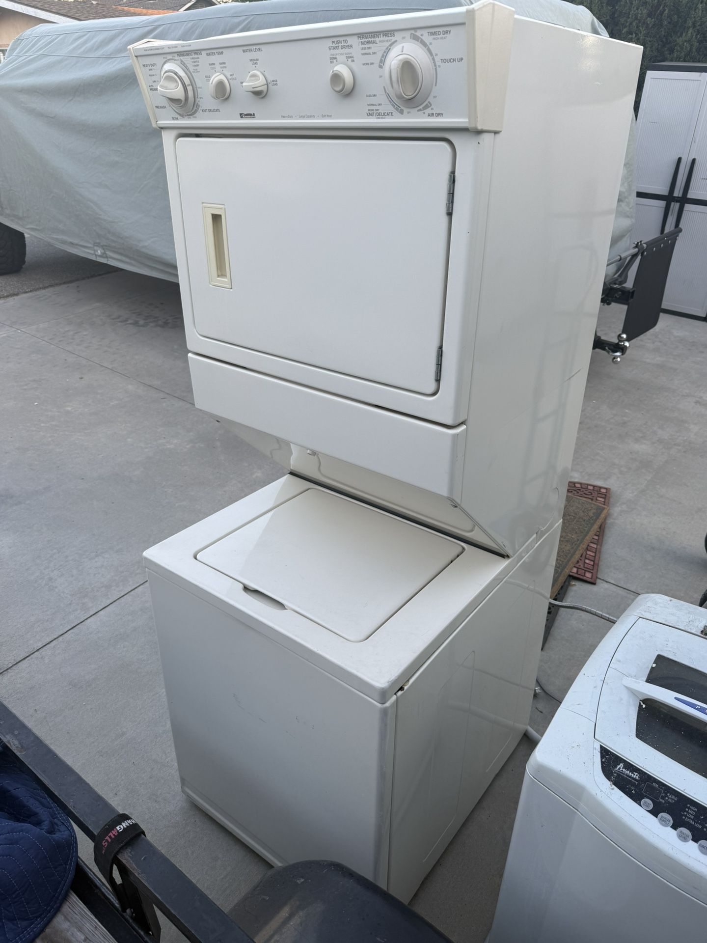 Kenmore Industrial Wash Tower Washer Dryer Combo Stacked Clothing Machine