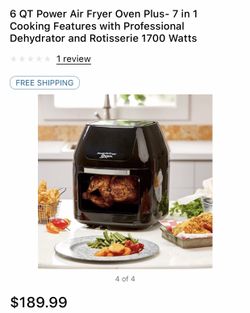 6 QT power air fryer oven