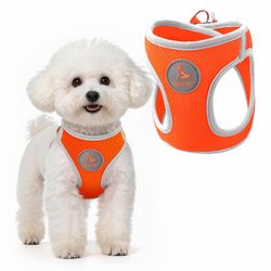 Brand New Kruz Dog Harness (Chest 13.5"-14.5", Weight 4–6 lbs) Athletica Adjustable Heavy Duty No Choke Puppy Vest for Small Dogs Lightweight Air Mesh