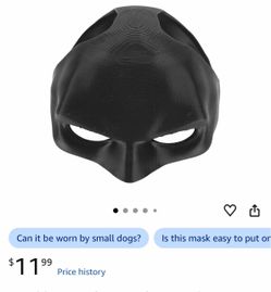 Superhero Face Mask for cats
