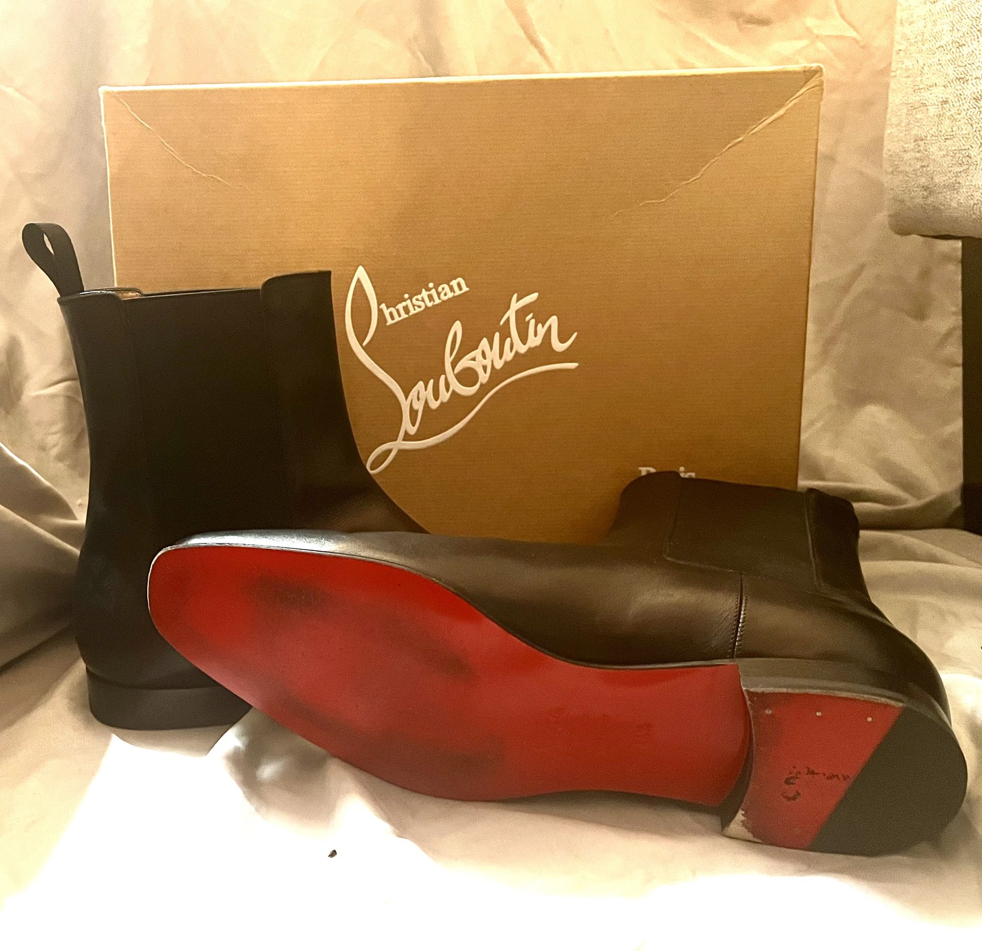 Christian Louboutin Men's Roadie Flat Calf Size 44.5