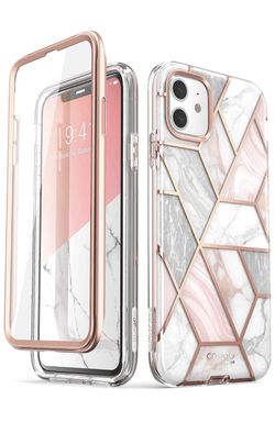 iBlason Cosmo Series Case for iPhone 11 Pro 5.8 inch, Slim Full-Body Stylish Protective Case with Built-in Screen Protector (Marble)