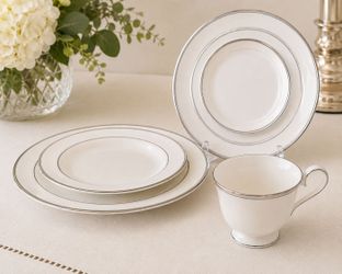 Lenox Federal Platinum Fine Bone China – Partial Place Setting – Made in USA