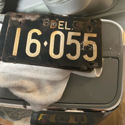 Vintage Collectible Delaware License Plate
