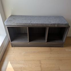 Bench With Cubby Compartments