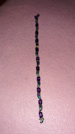 Beautiful Opal and Amethyst bracelet