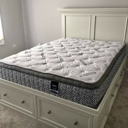 PLUSH SUPER PILLOWTOP BRAND NEW QUEEN MATTRESS AND BOXSPRING SAME DAY DELIVERY 