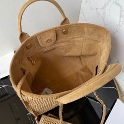 Women medium canvas bag with wallet