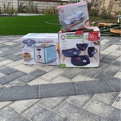 Bowls Plates And Toaster