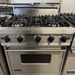 Viking 30” Stainless Steel All Gas Range Stove 