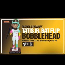 One Solo Ticket For Tatis Bobbleahead 