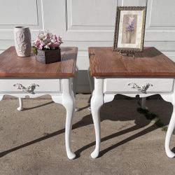 Vintage Bassette French Provincial Side Tables