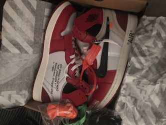 Off white Jordan 1s size 12