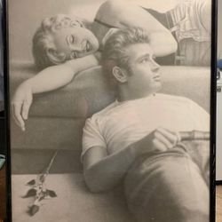 Marylin Monroe James Dean Frame Print
