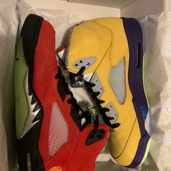 Air Jordan What The!? 5’s Size 10.5 DS