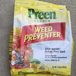Preen Weed Preventer  2 Bags. 13 Pounds Each