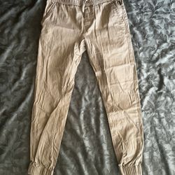 Men’s Khaki Joggers - Size Small - Good Condition
