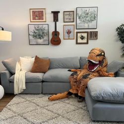 Oversized L Sectional 4 Piece Cloud Couch Sofa