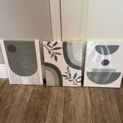 3pc Canvas Wall Decor 