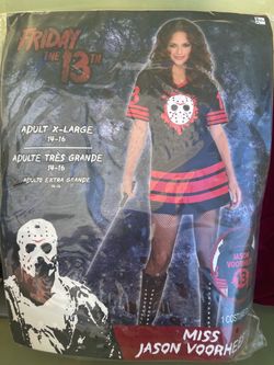 Friday the 13th Miss Jason Voorhees Costume XL