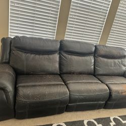 Sofa with recliners 