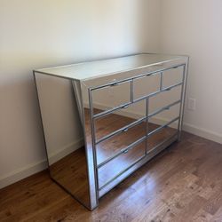 Pier 1 Alexa Mirrored Dresser (9 Drawers)