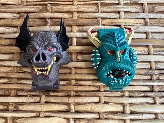 Mighty max two horror heads near complete just missing one max