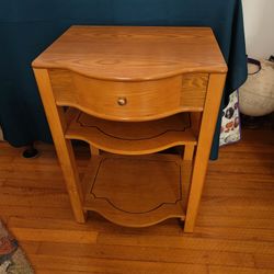 Solid Wood Side Table 