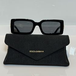 New Dolce & Gabbana 4426 Black Bold Unisex Acetate Sunglasses 