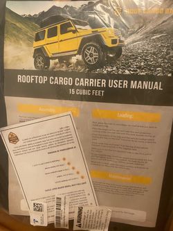 NEW TOOLGUARDS Roof Cargo Bag 15 Cu Ft – Never Used