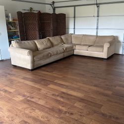 Tan Sectional Couch 