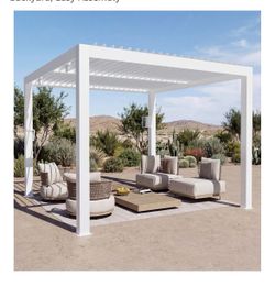 10’x10’ CUSTOM LOUVERED PERGOLA