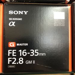 Sony FE 16-35mm F/2.8 GM II Lens Brand New 