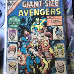 GIANT-SIZE AVENGERS#5 VF 1975 MARVEL BRONZE AGE COMICS