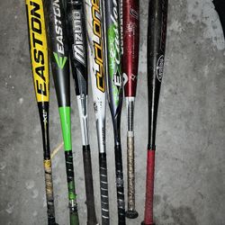 BASEBALL BATS +GLOVES +BALLS