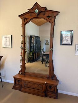 Antìque Hall Tree, Victorian Eastlake Movement style