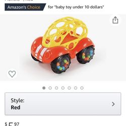 Rattle & Roll Buggie Easy Grasp Push Viacle Toy