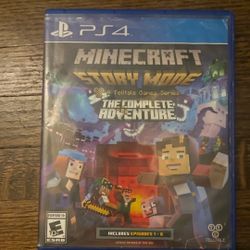 Minecraft Story Mode The Complete Adventure Episodes 1-8 PS4