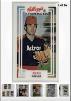 Kellogg’s 1983 Baseball Complete Sealed set. 2 complete sets available Never Opened. Pics of cards are just examples. SALE $50.00 Each Set