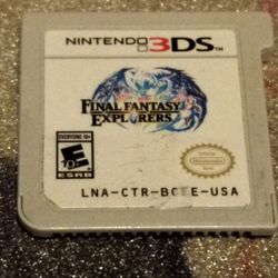 Final Fantasy Explorers Nintendo 3ds Game