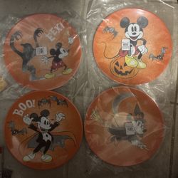 Disney Halloween Plates