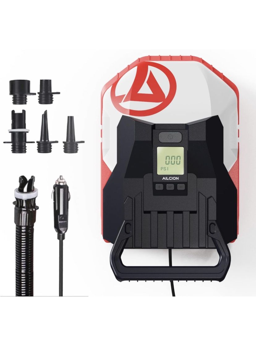 Sup Air Pump Electric Portable with Intelligent Dual Stage Auto-Off Function, Paddle Board Inflator and Deflator for Inflatable Bed, Mattress, Kayak,