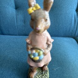 Glitter Bunny Female Rabbit Figurine
