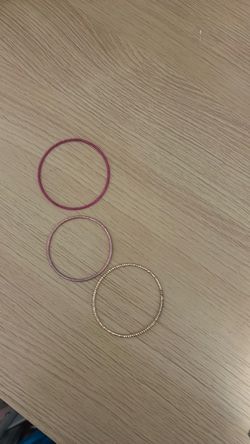 Set of 3 Thin Bangle Bracelets