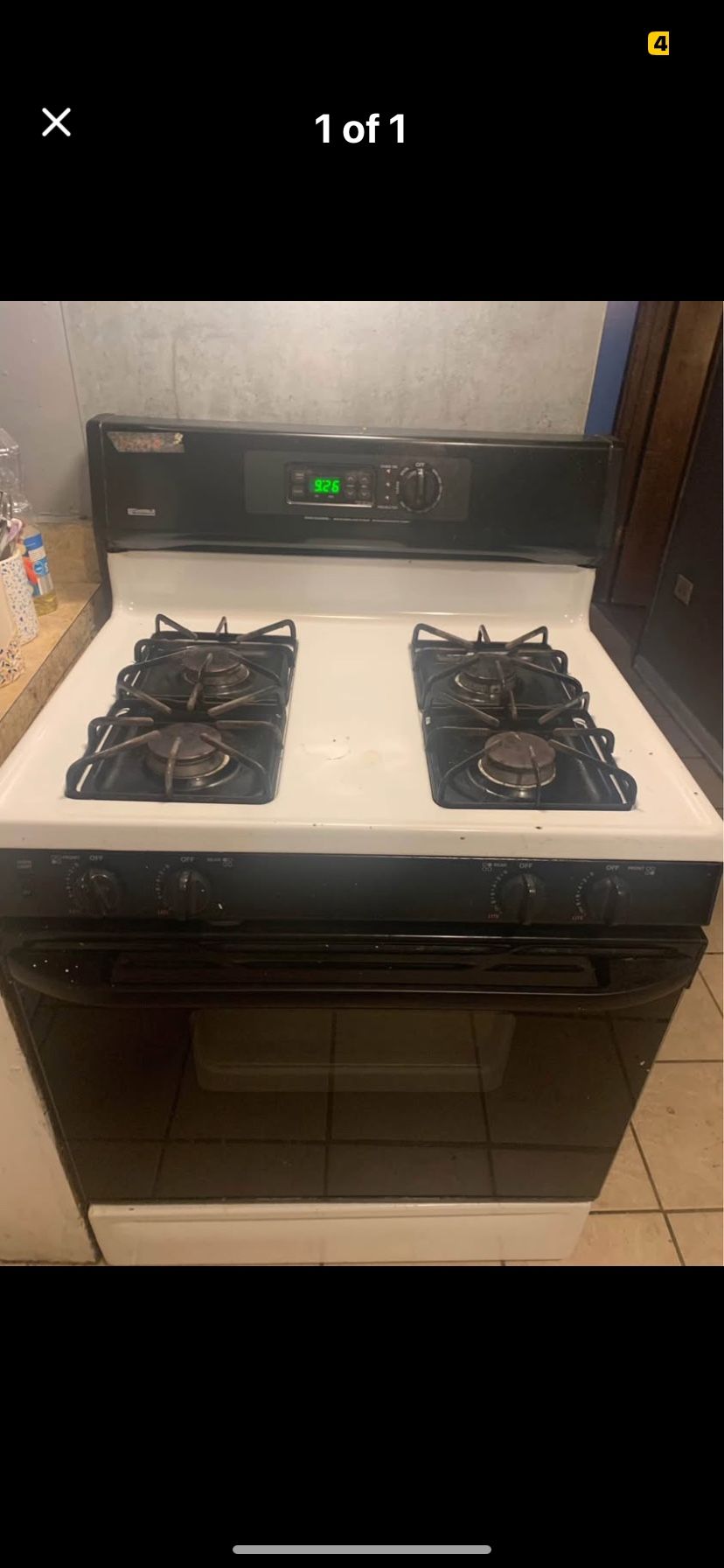 Working Stove Gas Kenmore