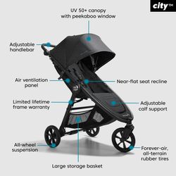 Baby Jogger city mini GT2 stroller / Jogging Stroller With Snack Tray